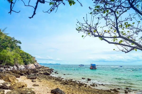 现场海滩在岛柯兰，ta 艾海滩 — 图库照片