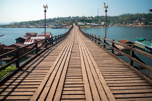 Pont Mon à sangklaburi, kanchanaburi, Thaïlande — Photo