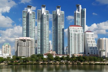 Bangkok, Tayland highrise modern Binası.