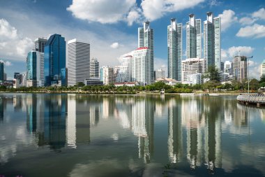 Bangkok, Tayland highrise modern Binası.