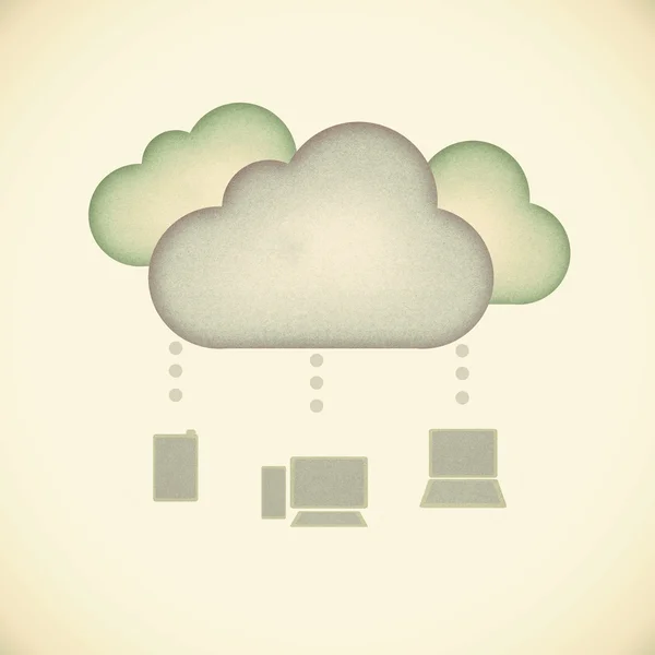 Concepto de computación en nube. — Foto de Stock