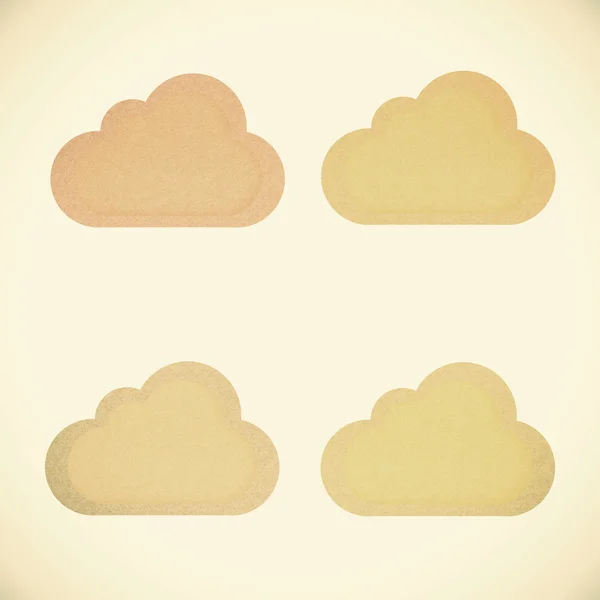 Old Cloud recycled paper — Stock Photo, Image