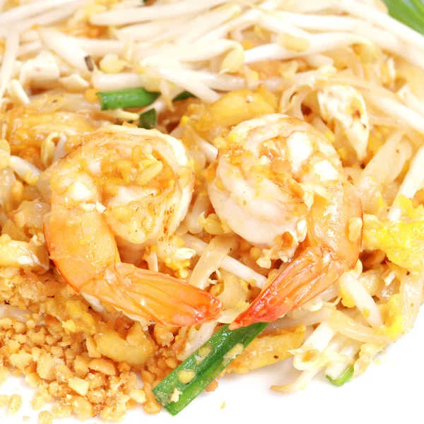 Thai food style , stir-fried rice noodles (Pad Thai) — Stock Photo, Image