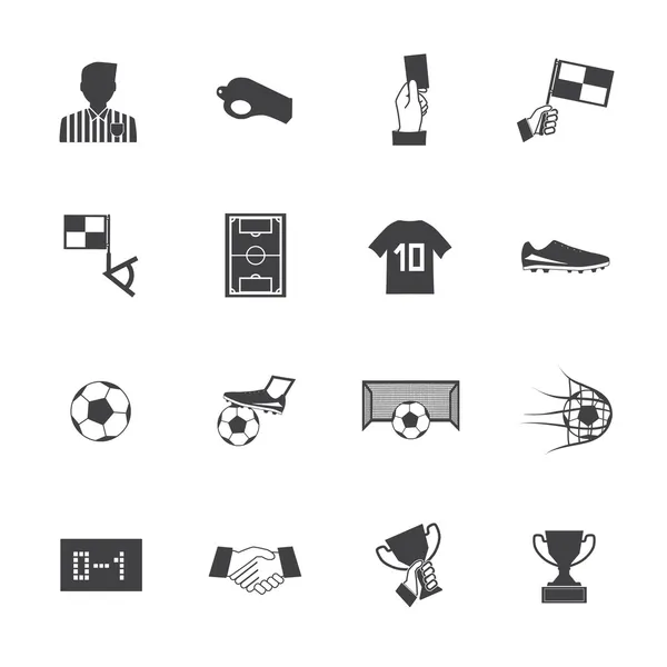 Iconos de fútbol — Vector de stock