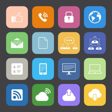 Internet simge kümesi.