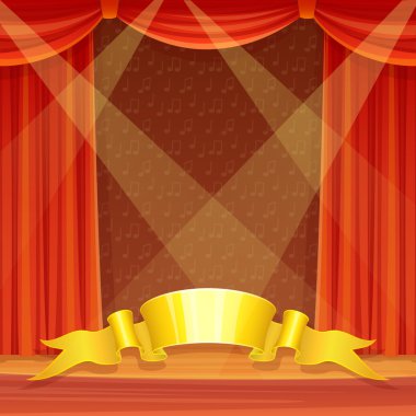 Theater stage clipart