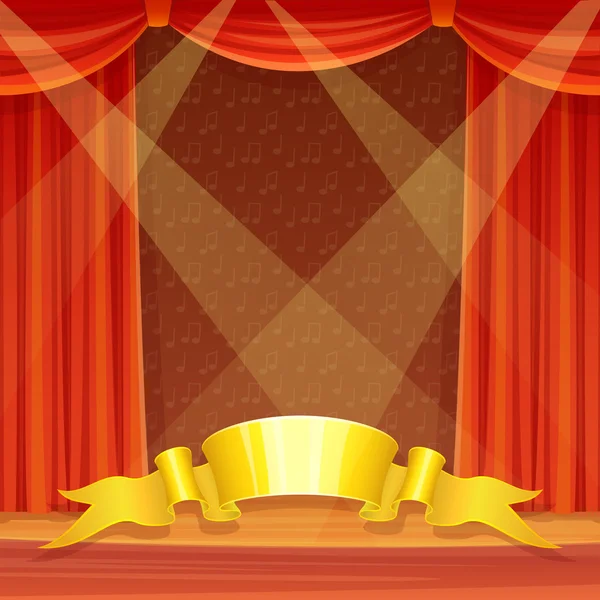 Théâtre Scène — Image vectorielle