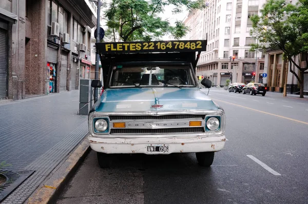 Buenos Aires Argentína Január 2020 Első Nézet Régi Évek Chevrolet — Stock Fotó