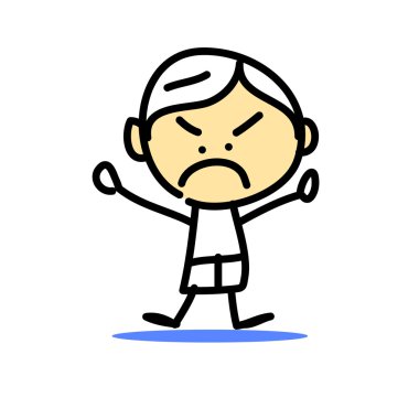 El çizimi karikatür duygu