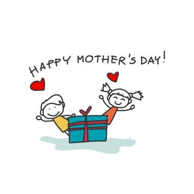 Anneler günü için çizim