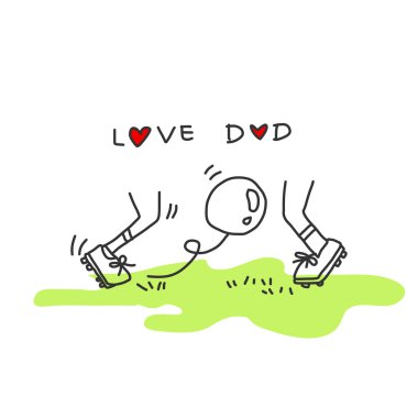 Babalar günü için çizim