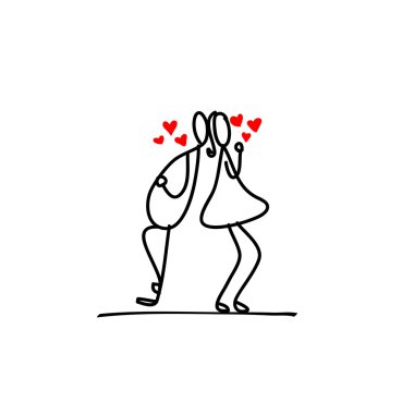 Birbirine aşık çift