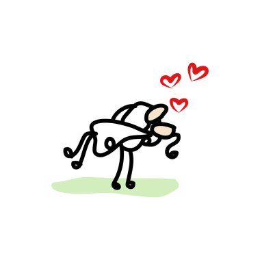 Birbirine aşık çift