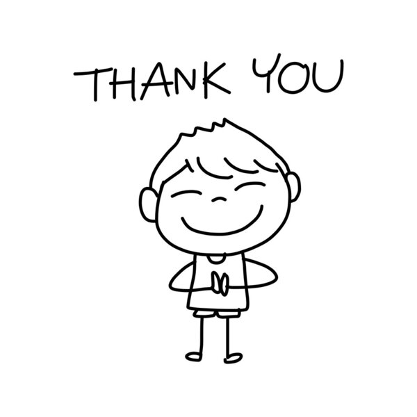 Мальчик говорит спасибо
