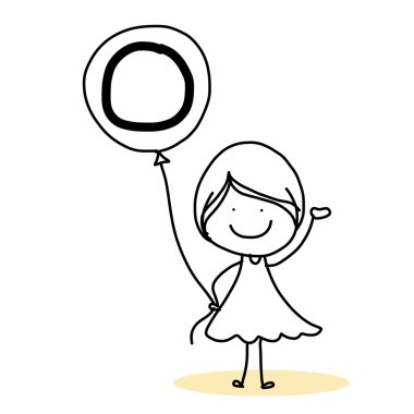 el çizim karikatür mutluluk alfabesi