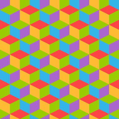 retro soyut geometrik desen