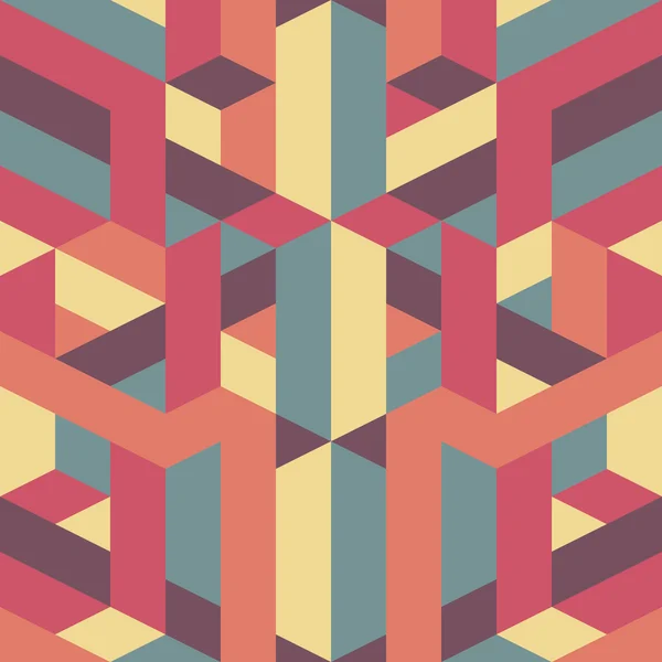 Modèle rétro géométrique abstrait — Image vectorielle