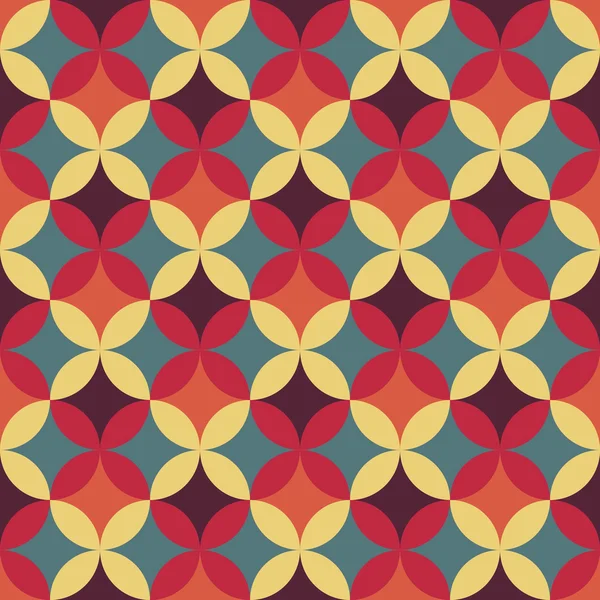 Abstracte retro geometrische patroon — Stockvector