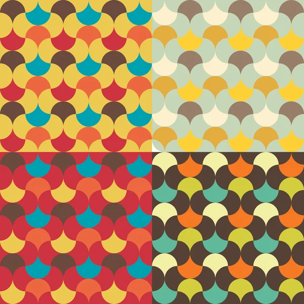 Abstracte retro geometrische patroon — Stockvector