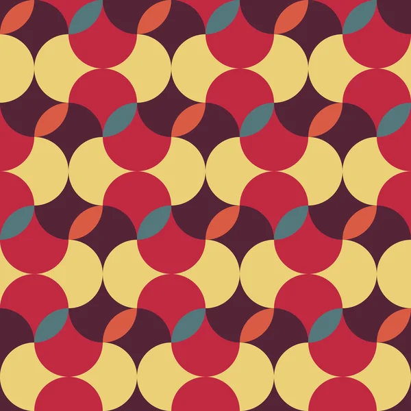 Abstracte retro geometrische patroon — Stockvector