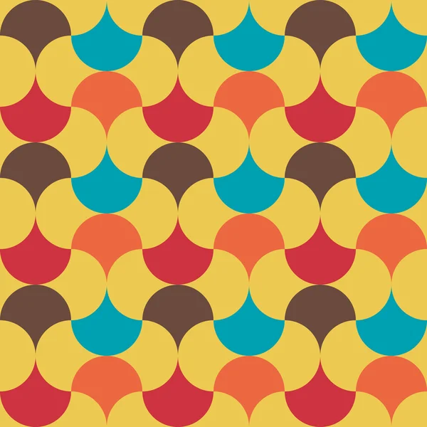 Abstracte retro geometrische patroon — Stockvector