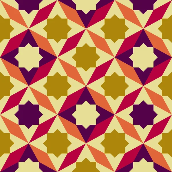 Abstract retro geometric pattern — Stock Vector