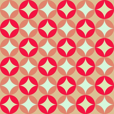 retro soyut geometrik desen