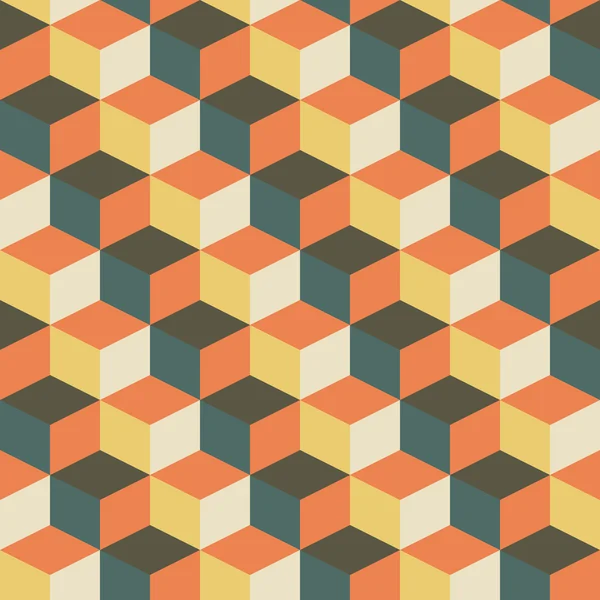 Abstracte retro geometrische patroon — Stockvector