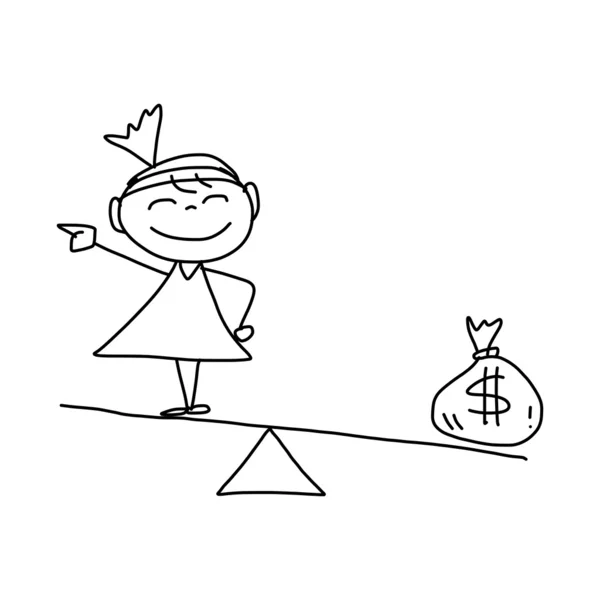 Cartoon businesswoman — Stock Vector