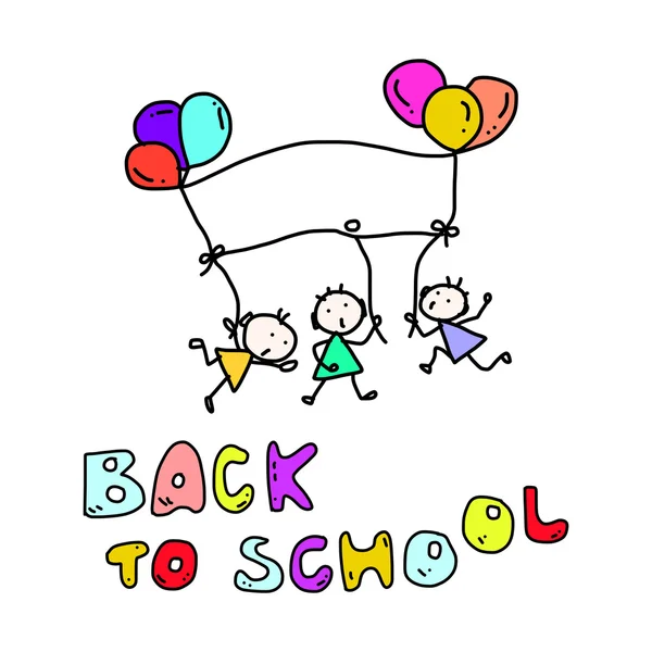 BACK TO SCHOOL КОНСЕПТ — стоковий вектор