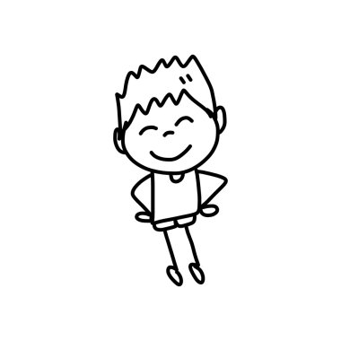 El çizimi mutlu çocuklar.