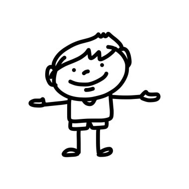 elle çizim karikatür doğum günü