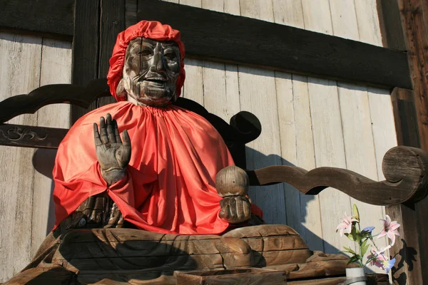 Pindola divinity wooden statue — Stock Photo, Image