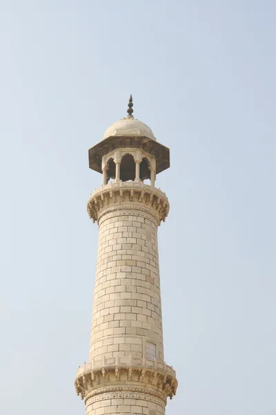 Minarete Taj Mahal Agra Índia — Fotografia de Stock