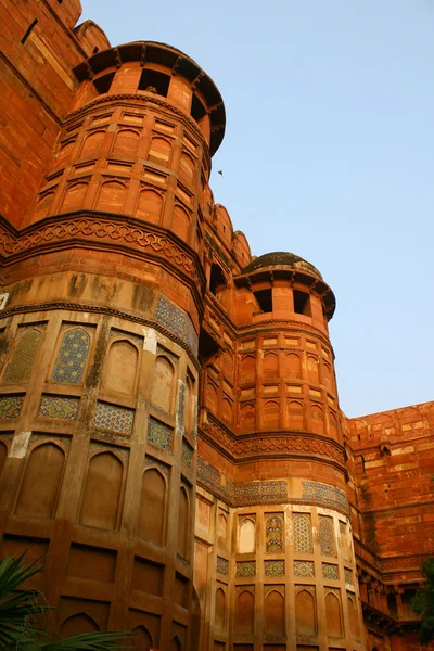 Röda fortet i Agra röd — Stockfoto