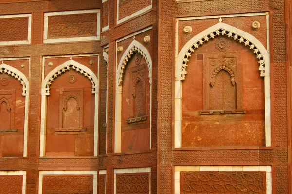 Facade at agra red fort — Stock Photo, Image