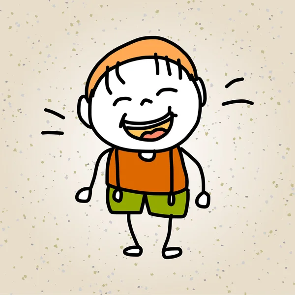 Desenhos animados crianças felizes jogando —  Vetores de Stock