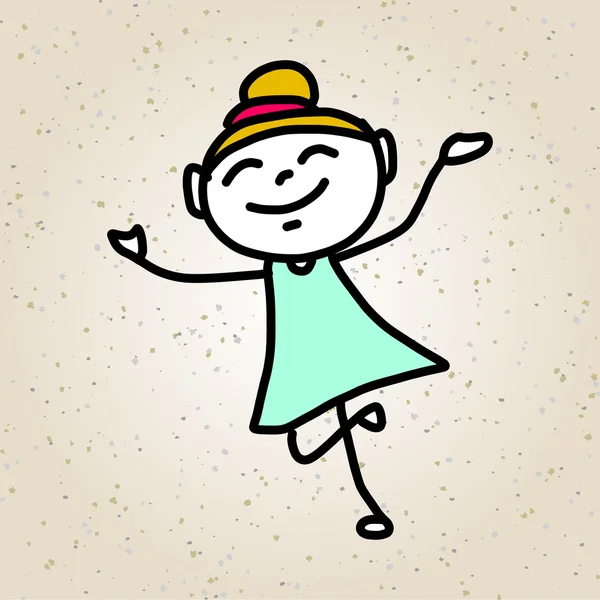 Dibujos animados niños felices jugando — Archivo Imágenes Vectoriales
