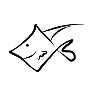 Çizim simgesini balık el