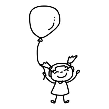 çizgi film karakteri mutlu kız