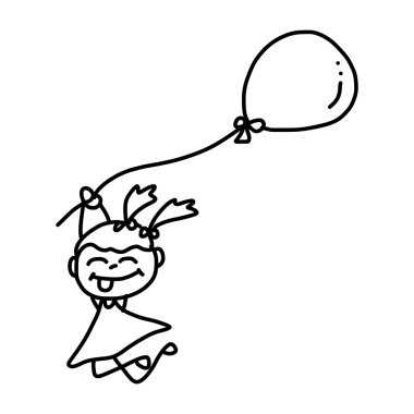 çizgi film karakteri mutlu kız