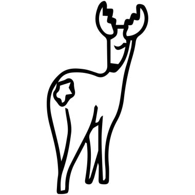 Sevimli Noel karalaması çizilmiş el çizimi