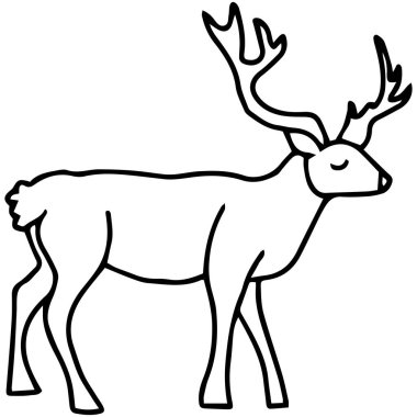 Sevimli Noel karalaması çizilmiş el çizimi