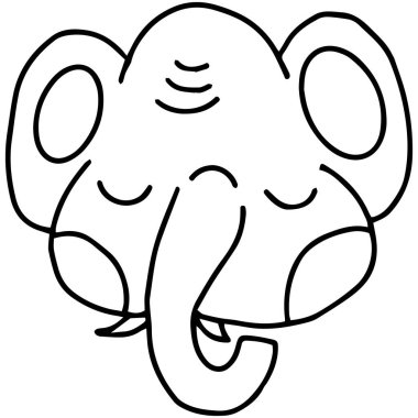 Sevimli Noel karalaması çizilmiş el çizimi