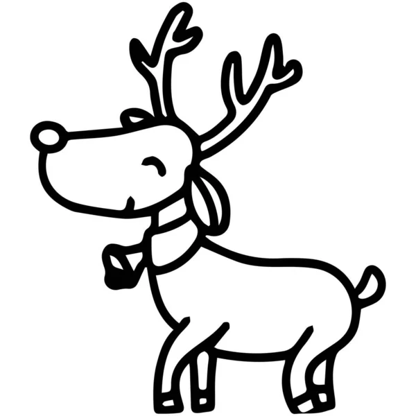 Lindo Garabato Navidad Ilustración Dibujada Mano — Vector de stock