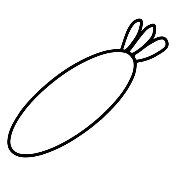 Ruka Kreslení Šťastný Králík Velikonoční Králík Doodle Umění Ilustrace — Stockový vektor