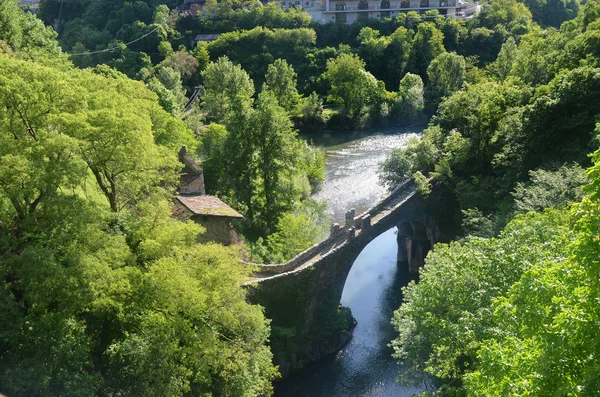 Clanezzo Medieval bridges — Stock Photo, Image