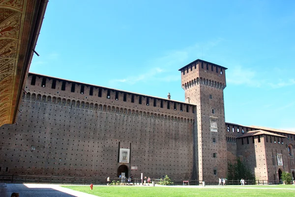 Zamek Sforzów Milano — Zdjęcie stockowe