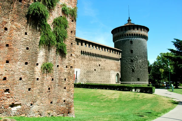 Zamek Sforzów Milano — Zdjęcie stockowe