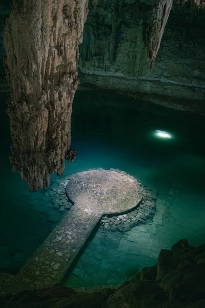 Cenote Suytun Valladolid Yucatán México —  Fotos de Stock